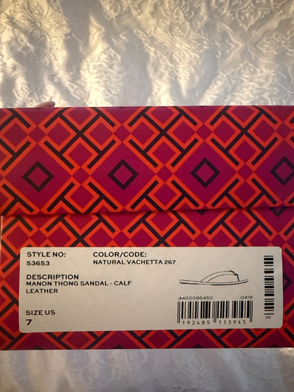 Tory Burch Nude Beige Leather Logo Sandals, 7, see photos and read desc. - Picture 7 of 7